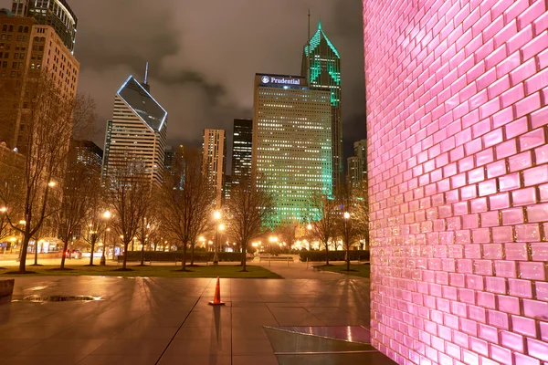 Chicago nattetid — Stockfoto