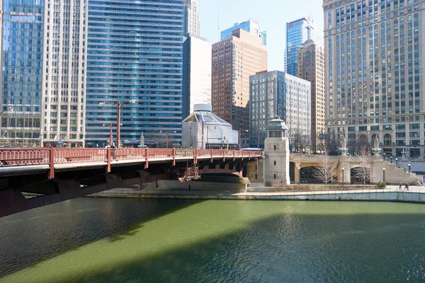 Chicago River a nappali. — Stock Fotó