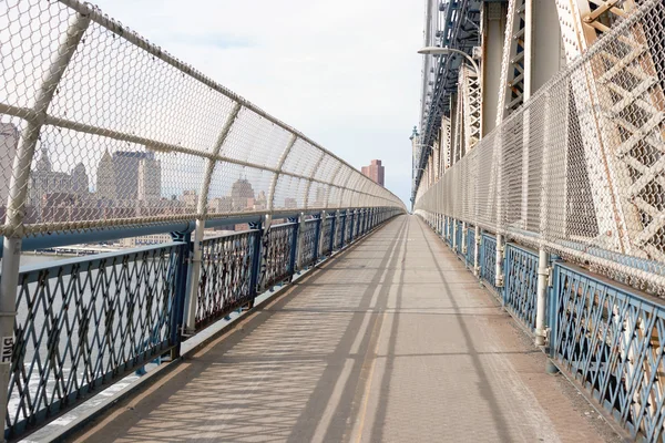 Passeio pedestre da ponte de Manhattan — Fotografia de Stock