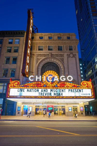 Facciata del Chicago Theatre — Foto Stock