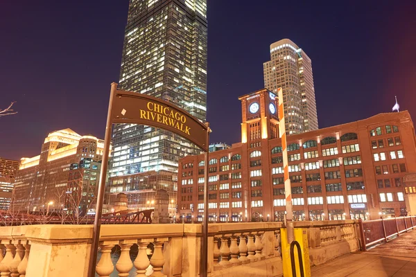 Chicago di notte — Foto Stock