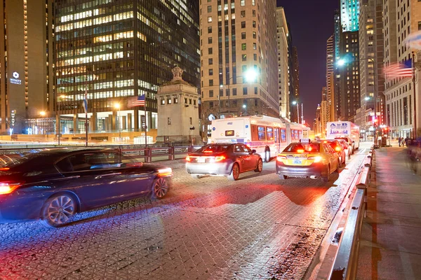 Chicago por la noche —  Fotos de Stock