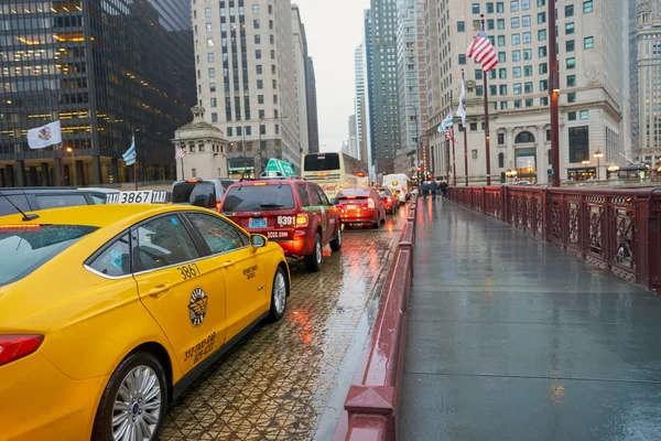 Giornata di pioggia a Chicago — Foto Stock