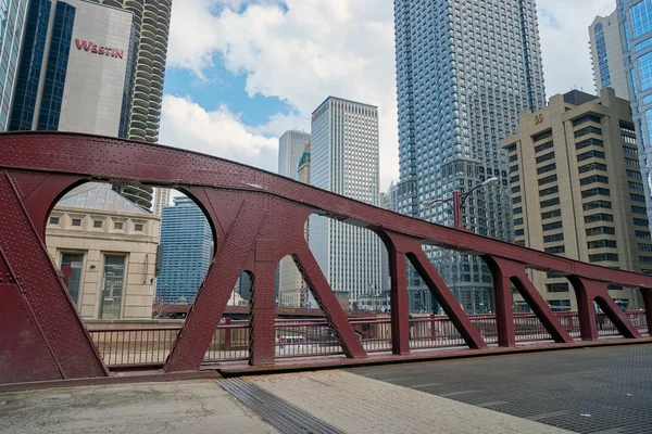 Vista da ponte em Chicago — Fotografia de Stock