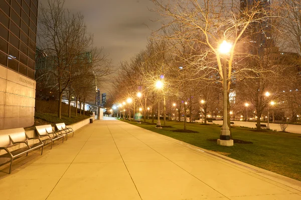 Chicago at night time — Stock Photo, Image