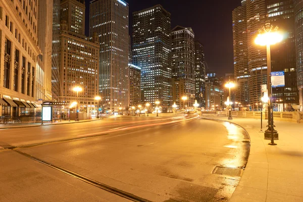 Chicago à noite — Fotografia de Stock