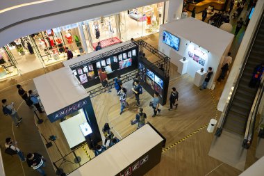 SHENZHEN, Çin - CIRCA Nisan 2019: Sony Expo 2019, Çin.