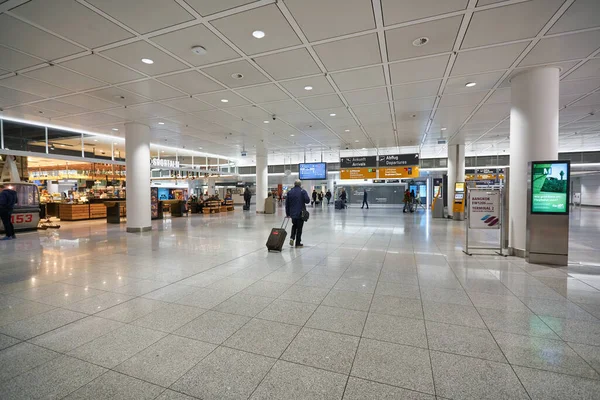 Munich Alemanha Circa Janeiro 2020 Tiro Interior Aeroporto Munique — Fotografia de Stock