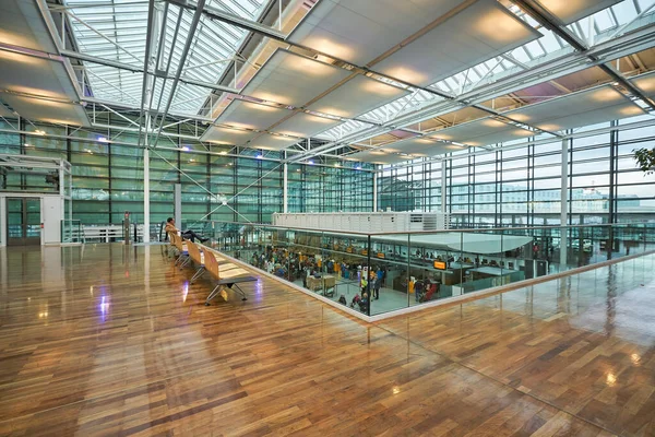 Munich Tyskland Circa January 2020 Interiör Bild Terminal Münchens Flygplats — Stockfoto