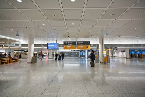 Munich Tyskland Circa Januari 2020 Interiör Skott Münchens Flygplats — Stockfoto