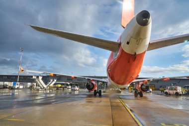 BERLİN, GERMANY - CIRCA SEPTEMBER, 2019: Berlin 'in ana uluslararası havaalanı olan Tegel 