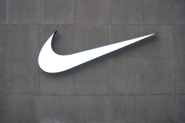 Shenzhen Chine Circa Avril 2019 Gros Plan Sur Panneau Nike — Photo