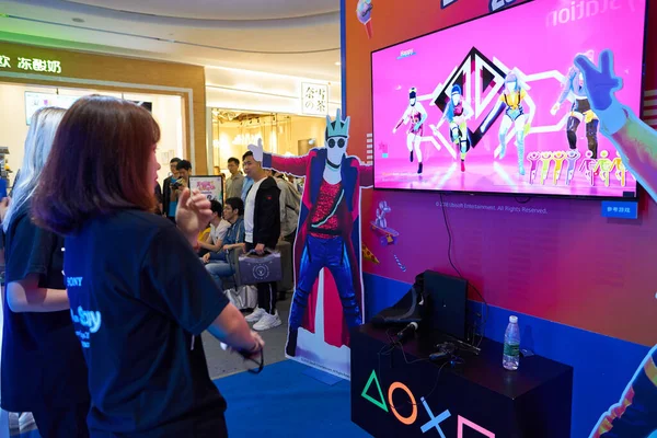 Шэньчжэнь Китай Circa April 2019 Атмосфера Sony Expo 2019 Шэньчжэне — стоковое фото