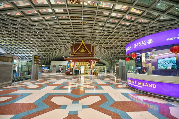 Bangkok Thailandia Circa Gennaio 2020 Riprese Interne Dell Aeroporto Suvarnabhumi — Foto Stock