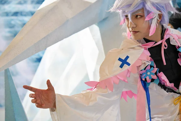 Shenzhen Κινα Απριλιου 2019 Cosplay Του Χαρακτήρα Caster Του Fate — Φωτογραφία Αρχείου