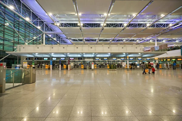 Munich Alemania Circa Enero 2020 Plano Interior Del Aeropuerto Múnich — Foto de Stock