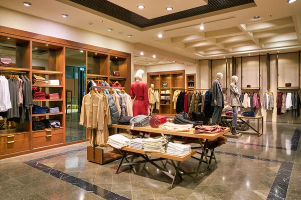 Berlin Germany Circa September 2019 Interior Shot Massimo Dutti Store — Stock Photo, Image