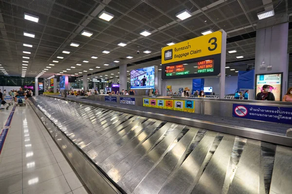 Бангкок Таиланд Circa January 2020 Зона Выдачи Багажа Аэропорту Суварнабхуми — стоковое фото