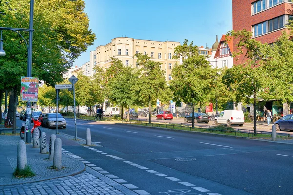 Berlim Alemanha Circa Septembro 2019 Vista Uma Rua Localizada Berlim — Fotografia de Stock