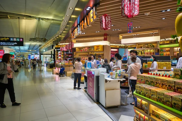Bangkok Tailandia Circa Enero 2020 Plano Interior Del Aeropuerto Suvarnabhumi —  Fotos de Stock
