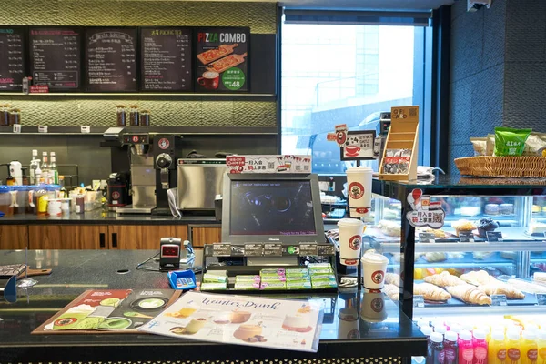 Shenzhen China Circa April 2019 Interior Shot Pacific Coffee Upperhills — Stock Photo, Image