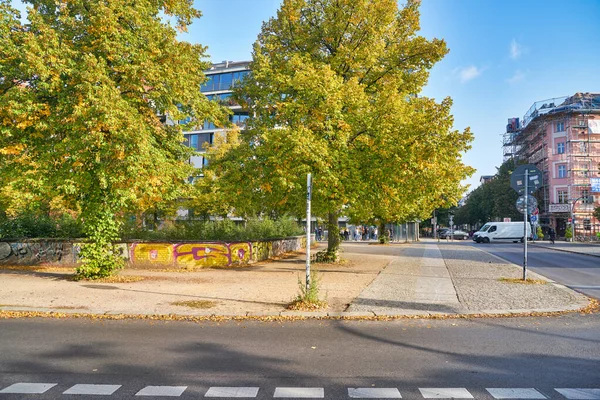 Berlín Alemania Circa Septiembre 2019 Vista Nivel Calle Una Carretera — Foto de Stock