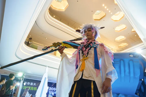 Shenzhen Κινα Απριλιου 2019 Cosplay Του Χαρακτήρα Caster Του Fate — Φωτογραφία Αρχείου