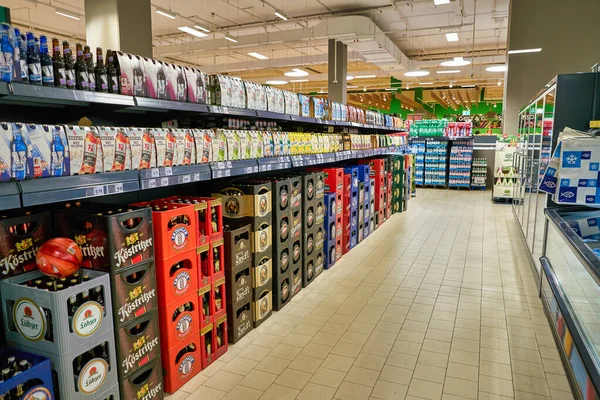 Berlin Tyskland Circa September 2019 Interiörbild Kaufland Berlin Kaufland Tysk — Stockfoto