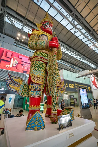 Bangkok Thailand Circa January 2020 Внутрішній Знімок Аеропорту Суварнабумі — стокове фото