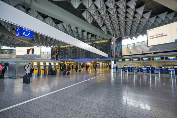 Frankfurt Main Germany Circa January 2020 Frankfurt Main Havalimanı Terminal — Stok fotoğraf