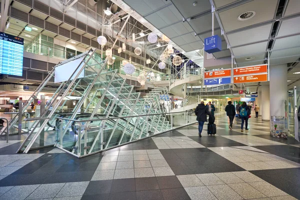 Munich Γερμανία Circa Ιανουαριοσ 2020 Εσωτερική Λήψη Του Αεροσταθμού Αεροδρόμιο — Φωτογραφία Αρχείου