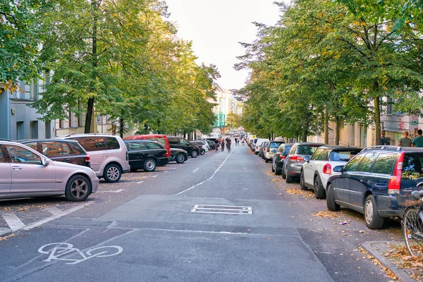 Berlin Germany Circa September 2019 Street Level View Road Berlin — Stock Photo, Image