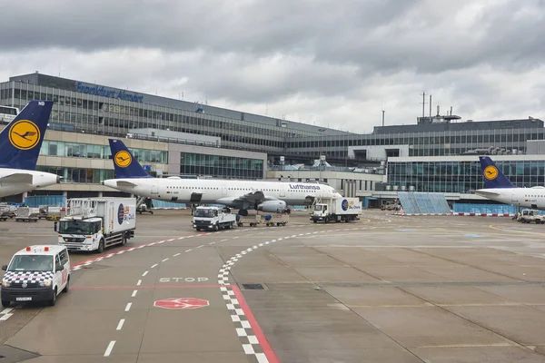 Frankfurt Main Německo Circa January 2020 Letadlo Provozované Společností Lufthansa — Stock fotografie