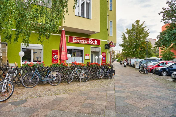 Berlin Tyskland Circa September 2019 Gatuvy Över Berlin Dagtid — Stockfoto