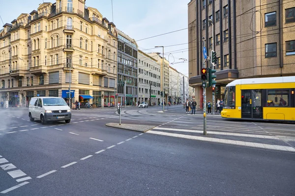 Berlino Germania Circa Settembre 2019 Vista Stradale Una Strada Berlino — Foto Stock