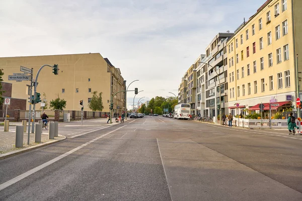 Berlín Alemania Circa Septiembre 2019 Vista Calle Una Carretera Berlín — Foto de Stock