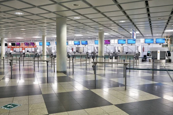 München Circa Januar 2020 Check Bereich Terminal Des Münchner Flughafens — Stockfoto