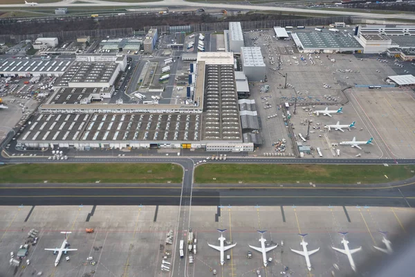 Frankfurt Main Deutschland Circa Januar 2020 Blick Auf Den Flughafen — Stockfoto