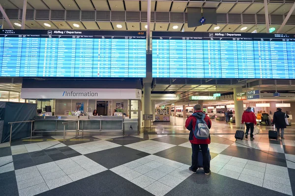 Munich Germany Circa January 2020 Interior Shot Munich Airport — Stock Photo, Image