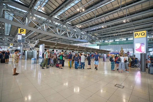 Bangkok Thailand Circa Januari 2020 Incheckruimte Suvarnabhumi Airport — Stockfoto
