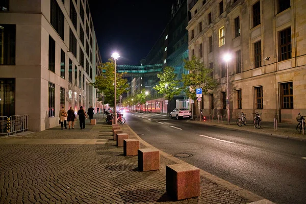 Berlin Deutschland Circa September 2019 Straßenansicht Von Berlin Bei Nacht — Stockfoto