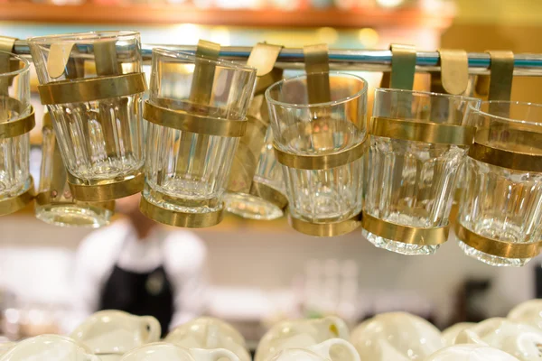 Saubere Gläser für Heißgetränke — Stockfoto