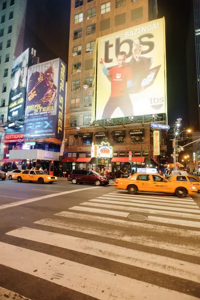 Oblast v blízkosti times square v noci — Stock fotografie