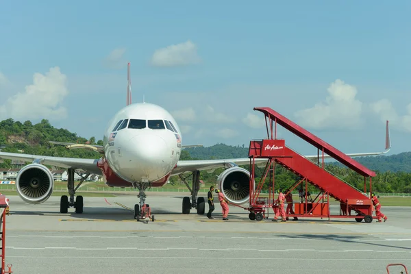 AirAsia jet vlucht — Stockfoto