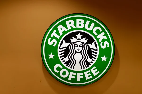 Logo kawiarnia Starbucks — Zdjęcie stockowe