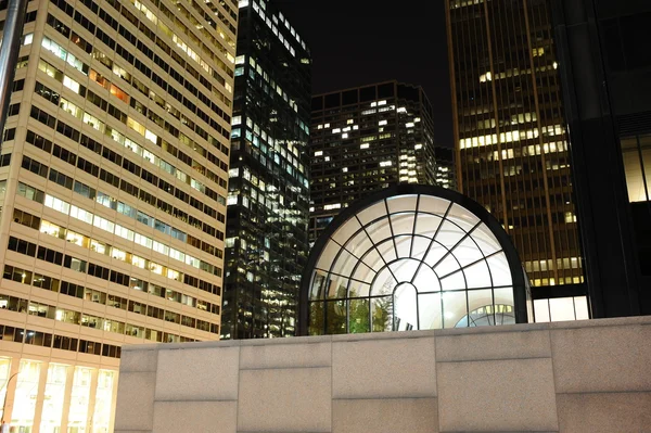 Chicago downtown at night — Stock Photo, Image