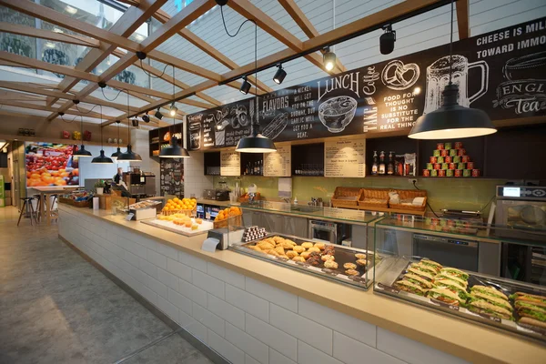 Aeroporto caffè interno — Foto Stock