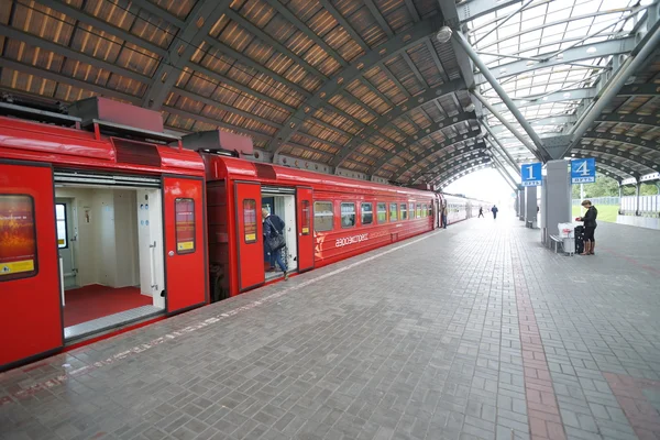 AeroExpress trem em Moscou — Fotografia de Stock