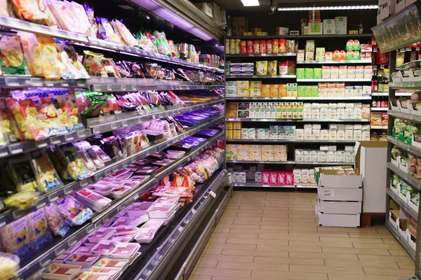 Leader Price supermarket interior — Stock Photo, Image