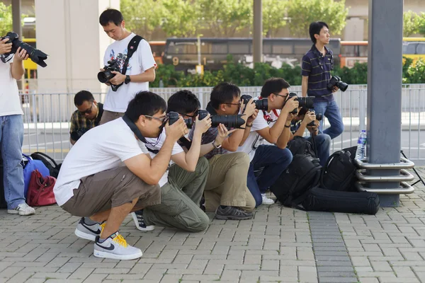 Fotógrafos tomando fotos —  Fotos de Stock